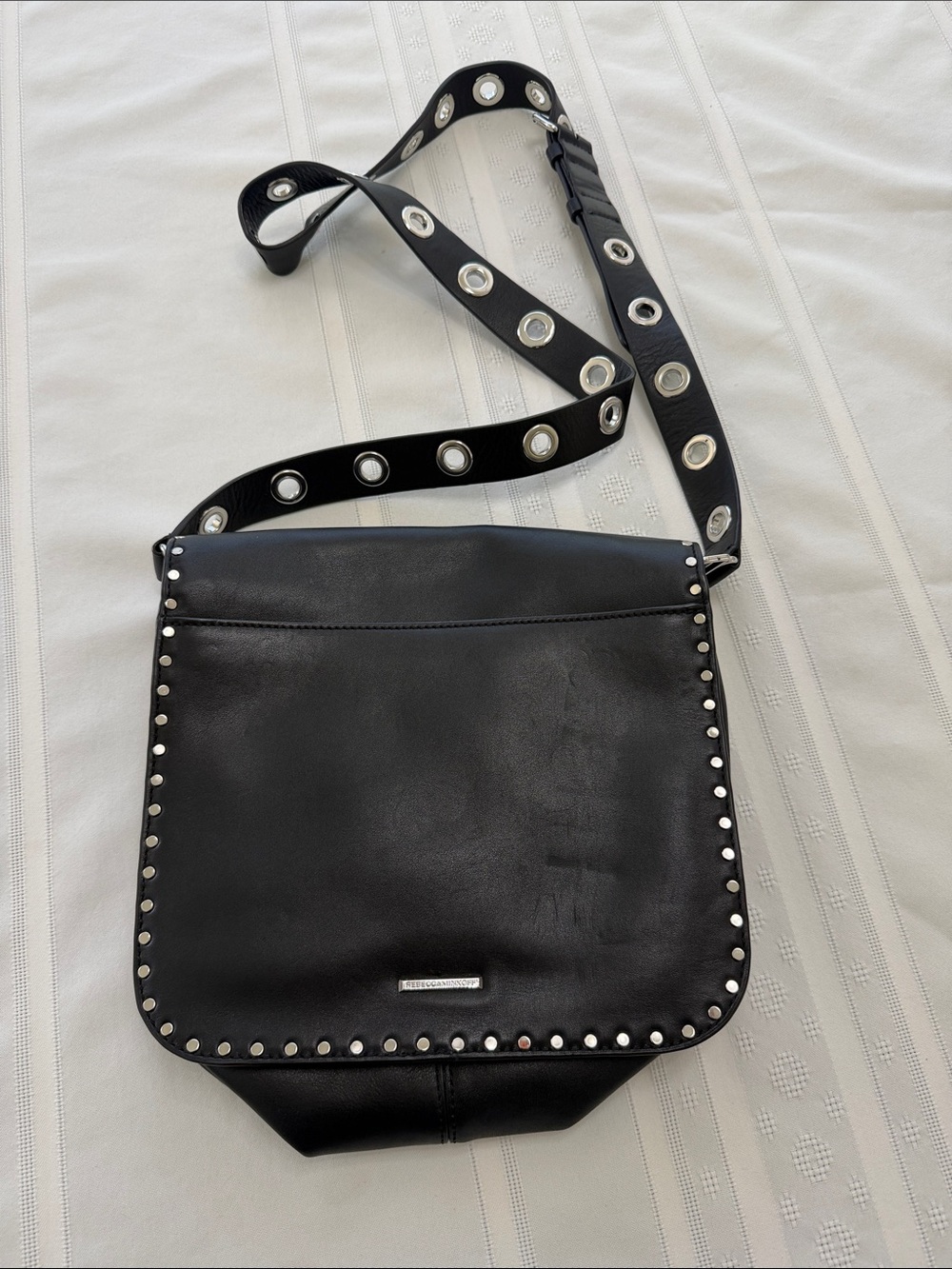 Rebecca Minkoff Black Studded Crossbody Bag - Women. Barely worn! Like New!! - Picture 3 of 7
